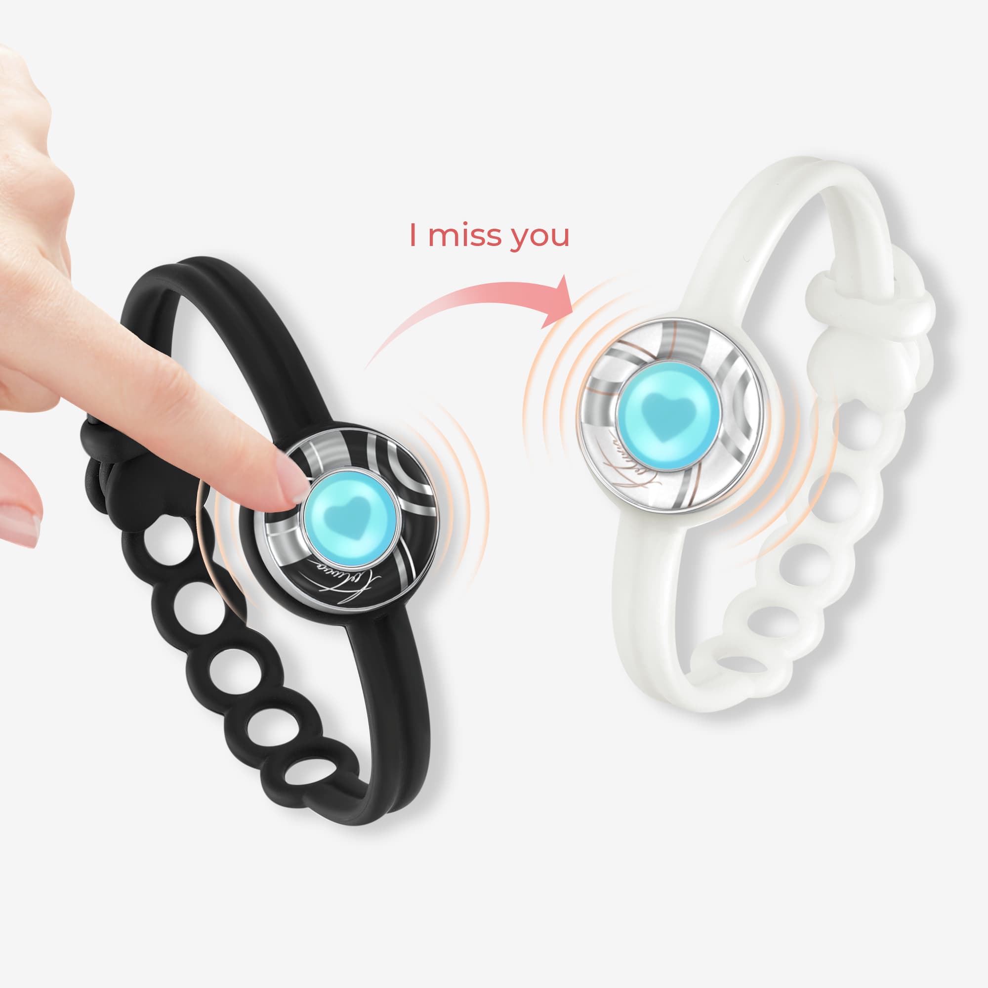 totwoo Long Distance Touch Bracelet for Couples, Vibration & Light up for  Love Couples Bracelet | Long Distance Relationship Gifts for Girlfriend  Bluetooth Pairing Jewelry | SHEIN USA