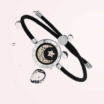 Sun&Moon Touch Bracelets with Milan Rope(Black+Black) – totwoo