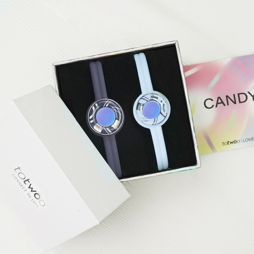Candy Wave Touch Armbänder (Tiefblau + Hellblau)