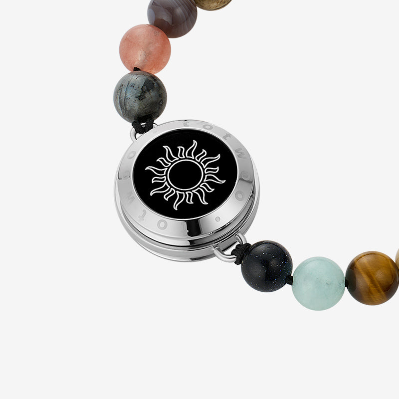 Sun&Moon Touch Bracelets with Solar System Guardian Beads