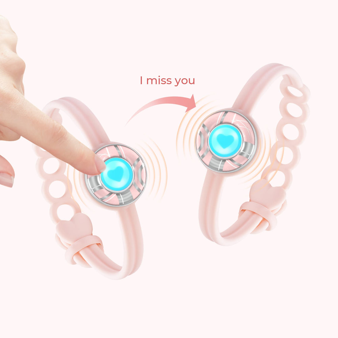 Pulseras Candy Wave Touch (rosa + rosa)