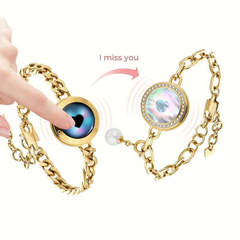 Soulmate 2.0 Touch Bracelets(Gold+Gold)