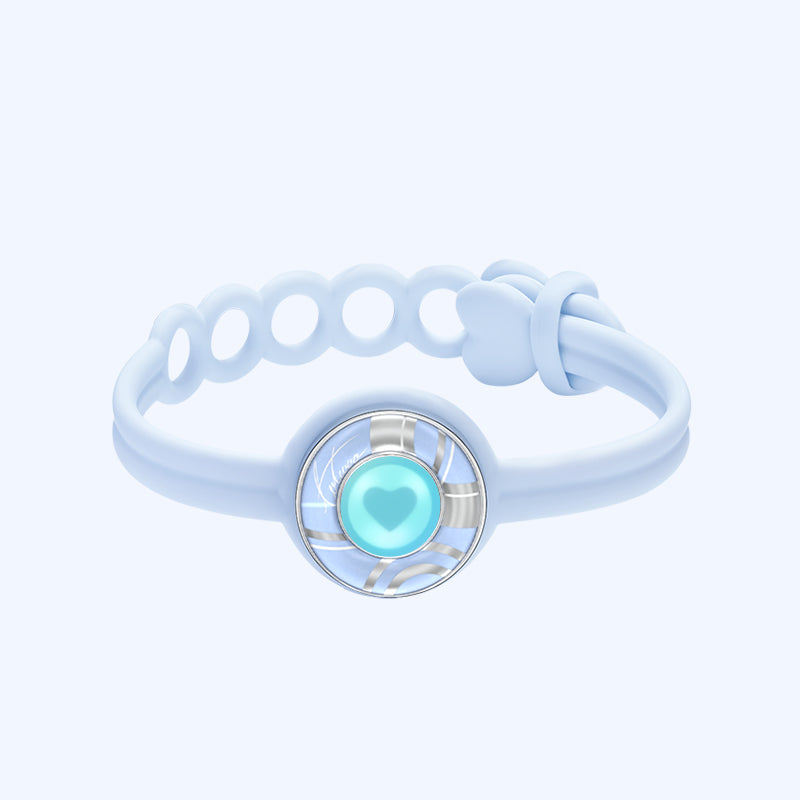Bracelet Candy Wave Touch simple (bleu guimauve)