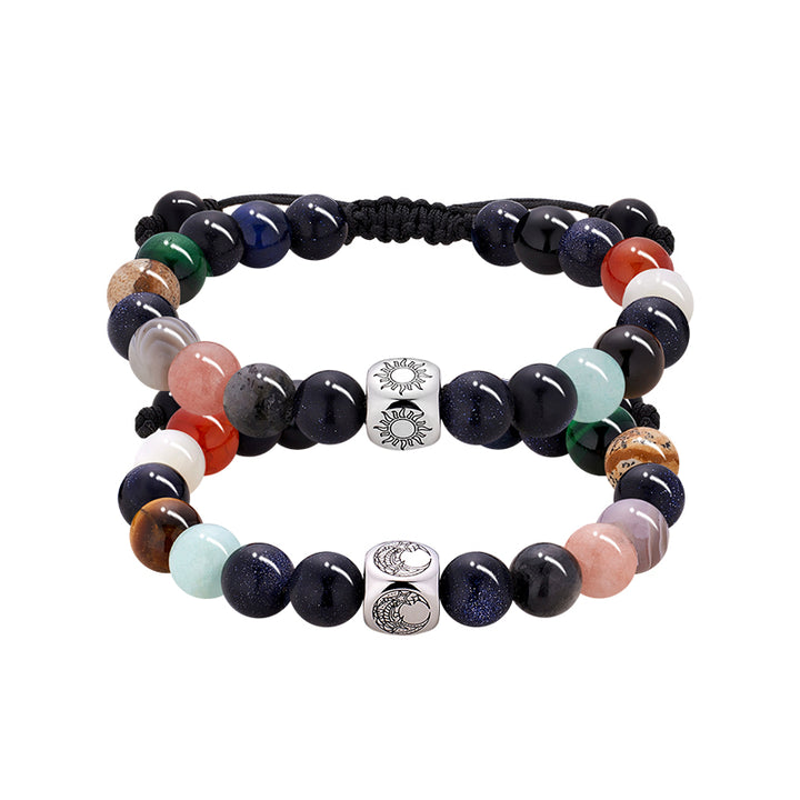 Pulseras con cuentas de piedras Planet Universe