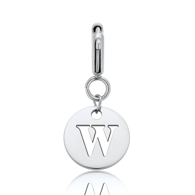 totwoo Letter Charm (Silver and Rose Gold)