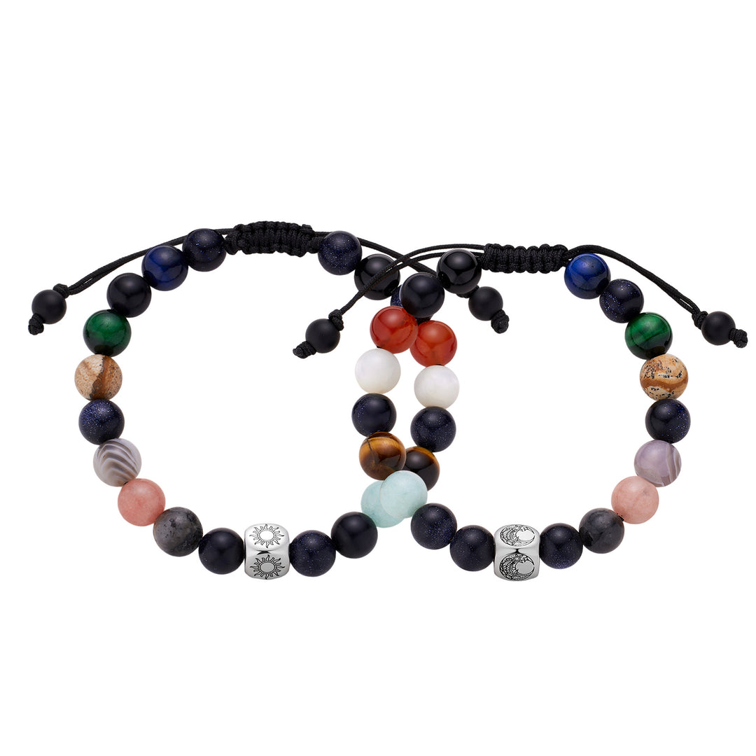 Pulseras con cuentas de piedras Planet Universe