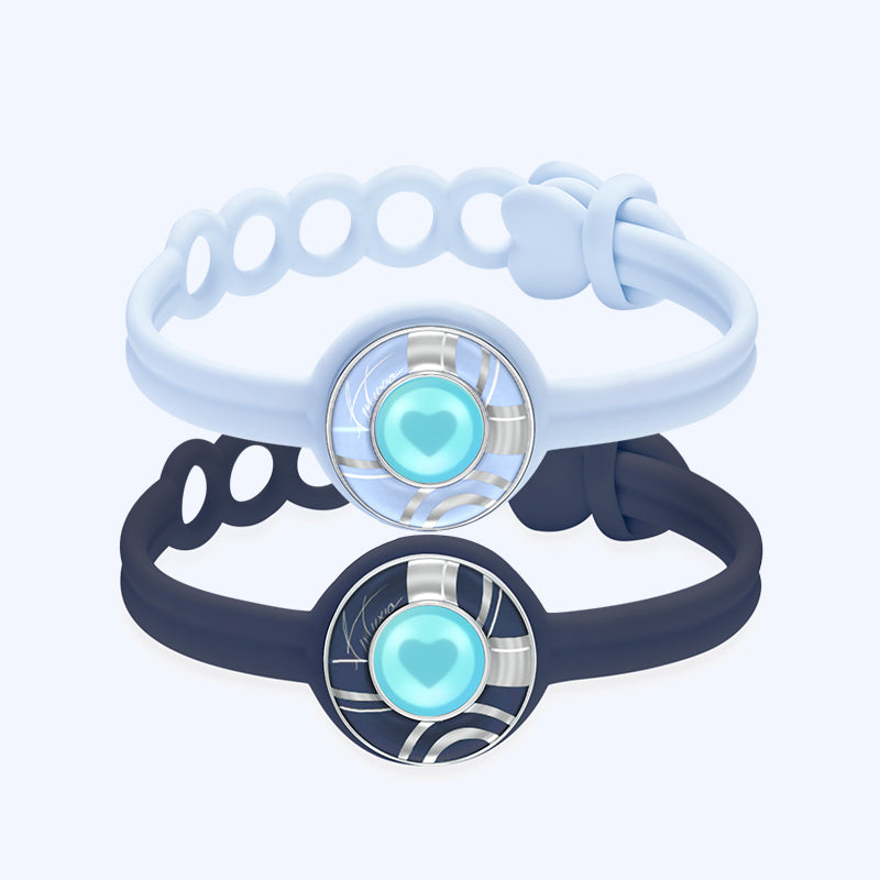 Bracelets tactiles Candy Wave (bleu profond + bleu clair)