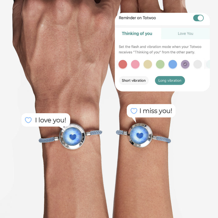 Bracelets tactiles Azure Dream 2.0 avec aventurine bleue