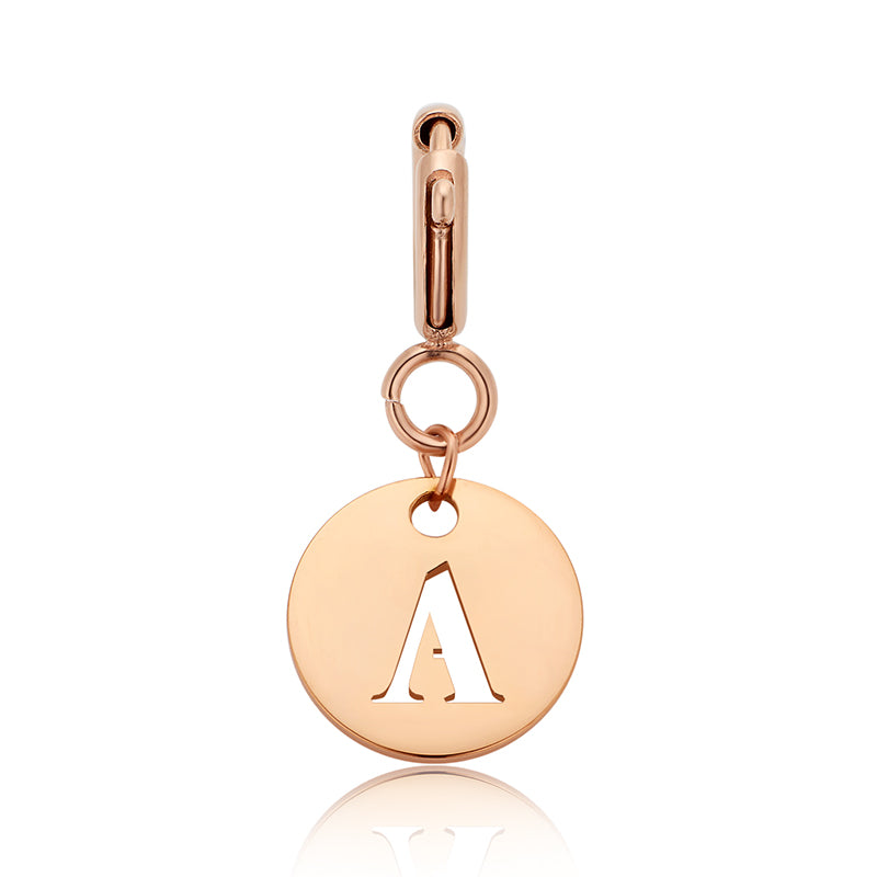 totwoo Letter Charm (Silver and Rose Gold)