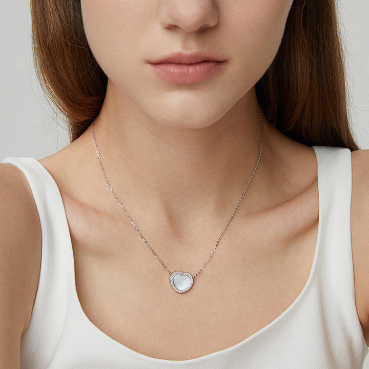totwoo MEMORY Digital Locket Heart Necklace (3 colors)