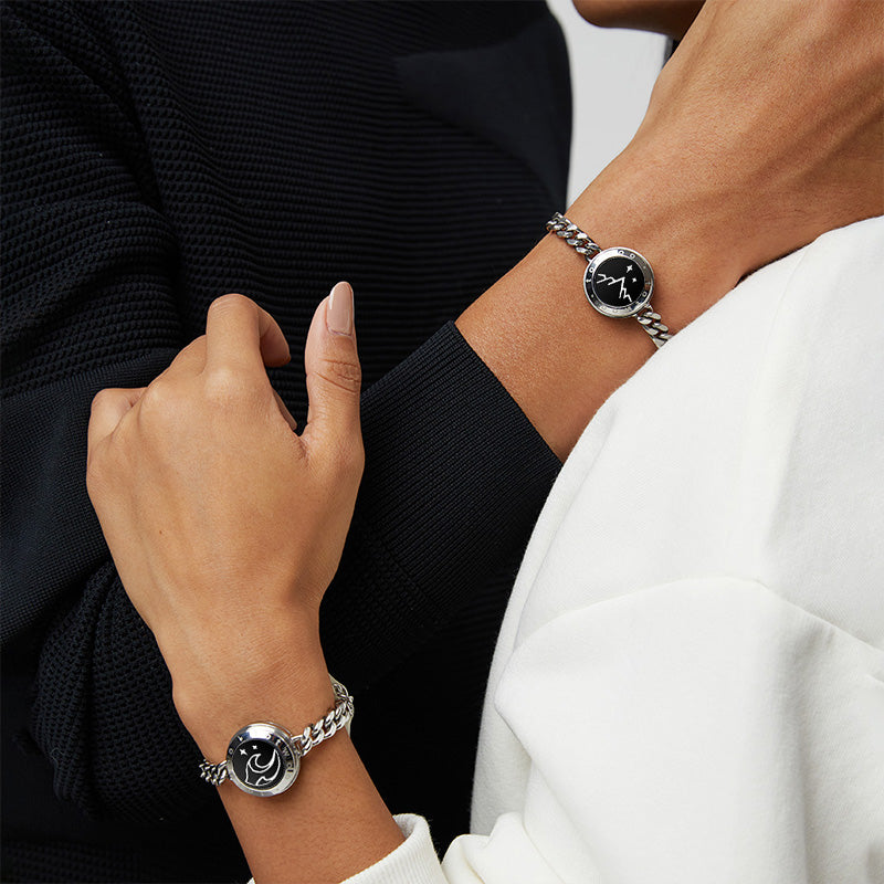 tyab 2PCS long distance touch bracelets bracelets for couples