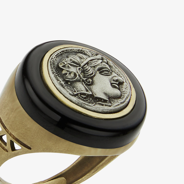 totwoo INCONTRA Athena Moneta Greca Smart Ring